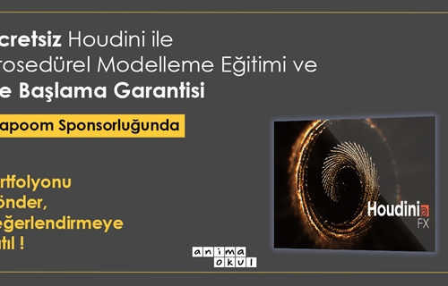 Capoom Sponsorluğunda Ücretsiz Online Houdini ile Prosedürel Modelleme Eğitimi ve İşe Başlama Garantisi