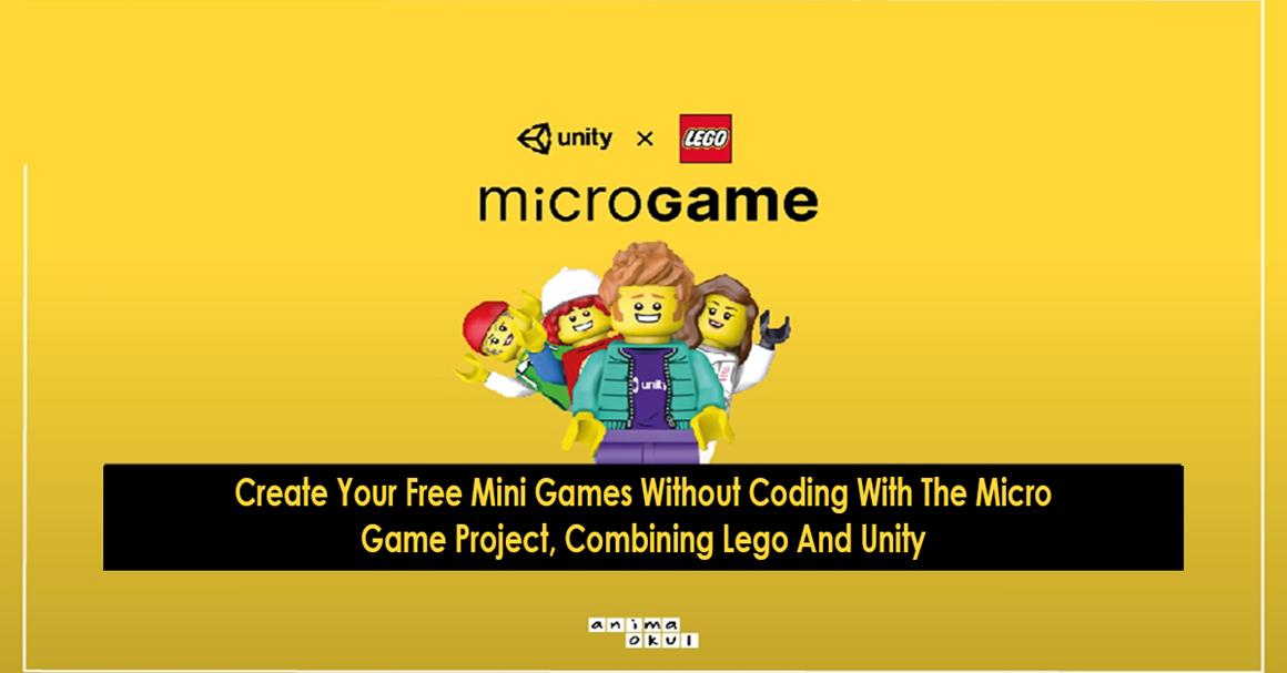 Create Your Free Mini Games Without Coding With The Micro Game Project, Combining Lego And Unity!