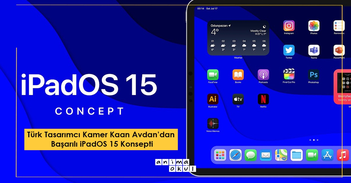 Türk Tasarımcı Kamer Kaan Avdan’dan Başarılı iPadOS 15 Konsepti